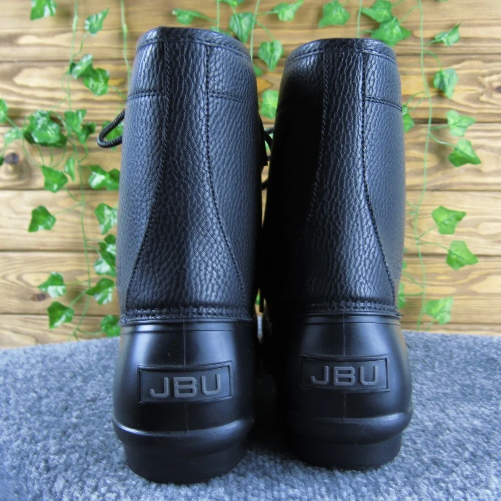 JBU by Jambu Black Duck Boots‎ Mens Lace Up Waterproof Winter Shoes 10 Medium